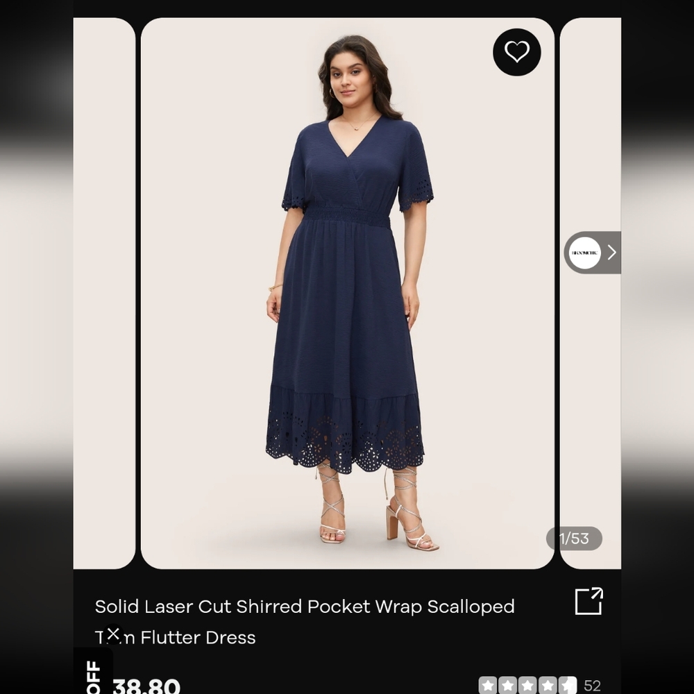 Bloomchic pocket wrap dress NWT